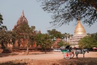 Temples, pagodas, and stupas in Bagan, Myanmar.