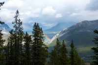 View from the top of Sulphur Mountain.