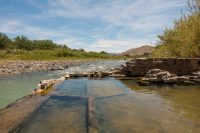 Hot springs on the Rio Grande River.