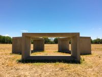 Donald Judd; 15 untitled works in concrete.