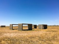 Donald Judd; 15 untitled works in concrete.