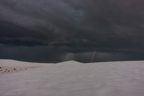 Lightning in White Sands National Park