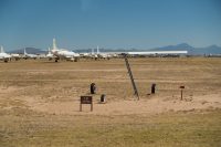 Ha ha. Sign reads F-117 Nighthawk Stealth Fighter.