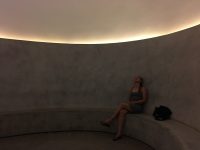Sitting in the Turrell Skyspace and staring up with awe.