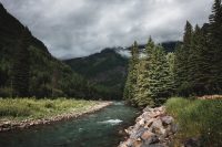 Views along the Going to the Sun Road, Glacier National Park, Montana, United States.