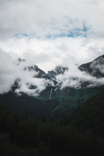 Views along the Going to the Sun Road, Glacier National Park, Montana, United States.