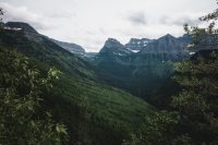 Views along the Going to the Sun Road, Glacier National Park, Montana, United States.