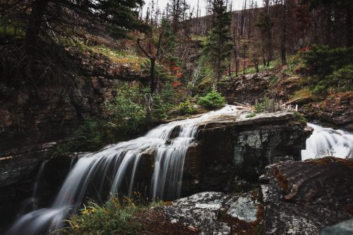 Sunrift Gorge, Glacier National Park, Montana, United States.