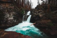 Saint Mary Falls / Virginia Falls hike. Glacier National Park, Montana, United States.