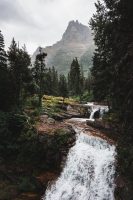 Saint Mary Falls / Virginia Falls hike. Glacier National Park, Montana, United States.