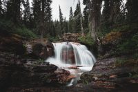 Saint Mary Falls / Virginia Falls hike. Glacier National Park, Montana, United States.