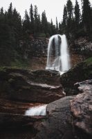 Saint Mary Falls / Virginia Falls hike. Glacier National Park, Montana, United States.