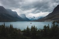 Wild Goose Island, Glacier National Park, Montana, United States.