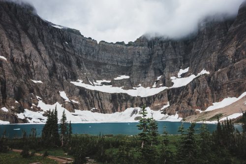 One the best hikes ever. Iceberg Lake hike, Glacier National Park, Montana, United States.
