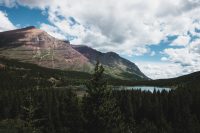 Redrock Falls hike, Glacier National Park, Montana, United States.