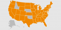 We've visited 90% of states in the U.S. after the 2016 road trip.