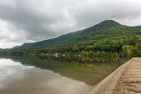 Shore of Lake Dunmore in Branbury State Park.