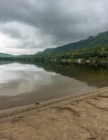 Shore of Lake Dunmore in Branbury State Park.