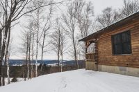 Cabin 5 overlooking the valley below in Betty and Wilbur Davis State Park