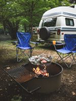 Campfire ring at site 10 (lower level).