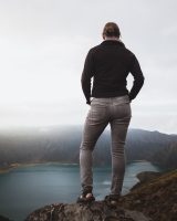 Soaking in the final view of Lagoa da Fogo.