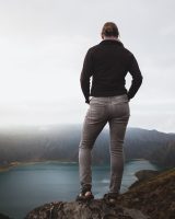 Soaking in the final view of Lagoa da Fogo.