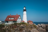 A museum is housed in the former Keeper's Quarters of Portland Head Light in Fort Williams Park.