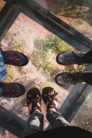 The glass-floored viewing platform at Cabo Girão.