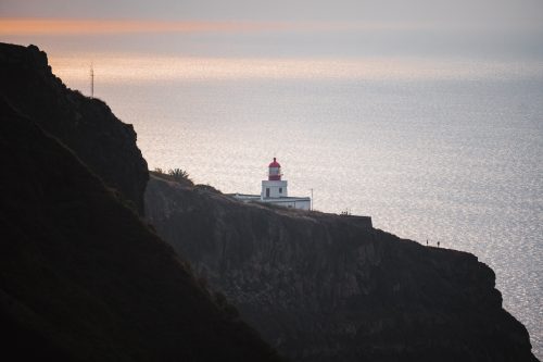 Ponta do Pargo lighthouse from afar.
