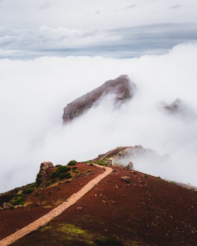 Clouds are blowing over.