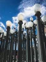 Urban Light by Chris Burden. Outside LACMA, Los Angeles, California.