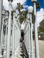 Urban Light by Chris Burden. Outside LACMA, Los Angeles, California.