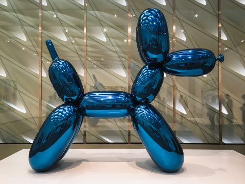 Balloon Dog (Blue) by Jeff Koons. The Broad, Los Angeles, California.