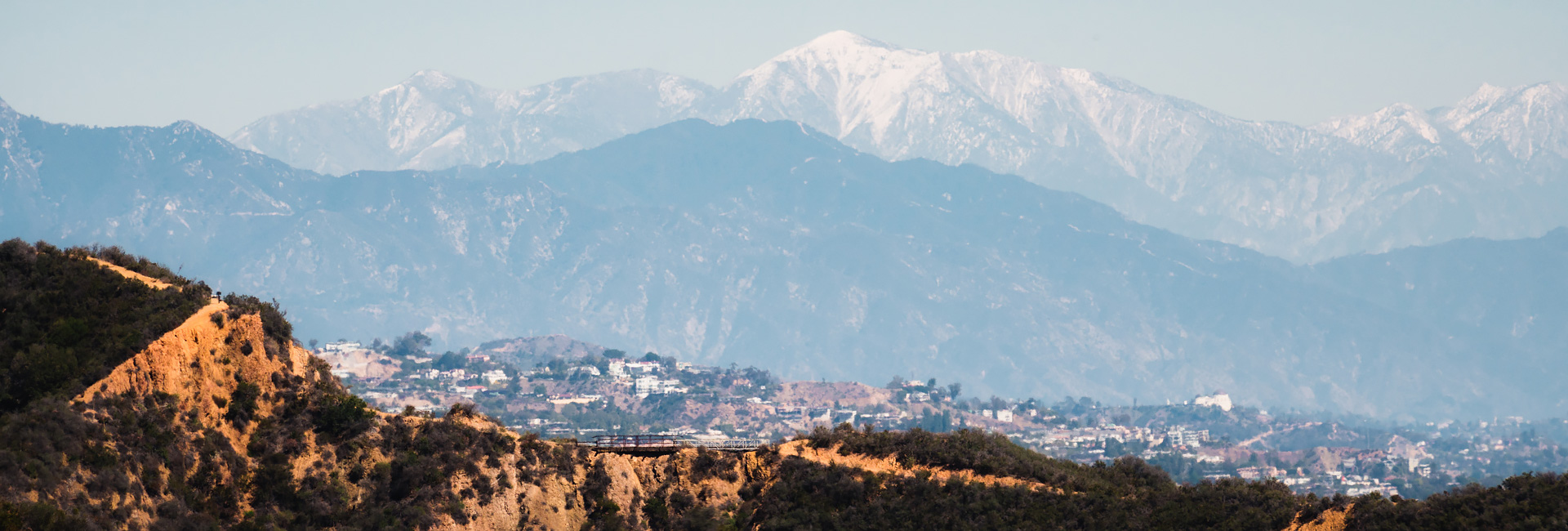 Views from Temescal Canyon Trail hike in Topanga State Park in Los Angeles, California, United States.