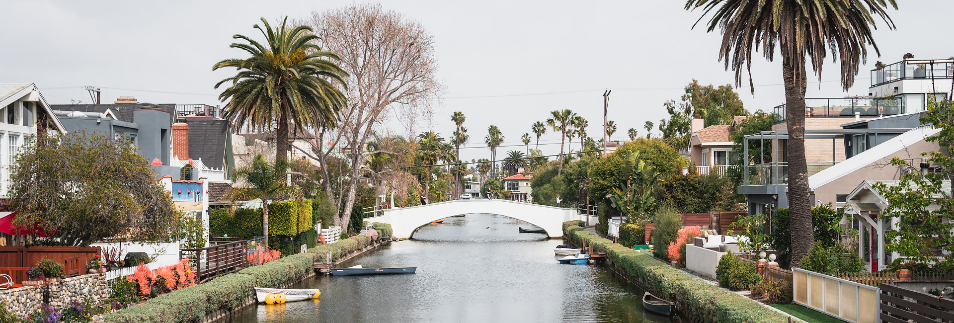 Stroll the Venice Canal Historic District in Venice, California.