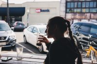 Enjoy a drink in downtown Ocean Beach, California