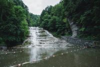 Buttermilk Falls State Park near Ithaca, New York.