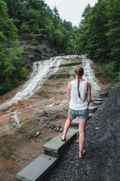 Buttermilk Falls State Park near Ithaca, New York.