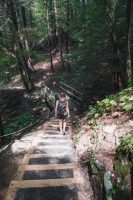 Hiking the Gorge Trail and the Rim Trail at Robert H. Treman State Park.