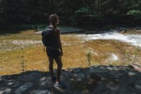 Hiking the Gorge Trail and the Rim Trail at Robert H. Treman State Park.