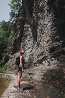 Hiking the Gorge Trail and the Rim Trail at Robert H. Treman State Park.