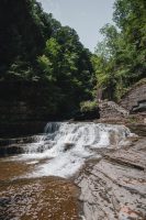 Hiking the Gorge Trail and the Rim Trail at Robert H. Treman State Park.