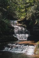 Hiking the Gorge Trail and the Rim Trail at Robert H. Treman State Park.