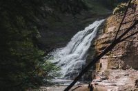 Hiking the Gorge Trail and the Rim Trail at Robert H. Treman State Park.