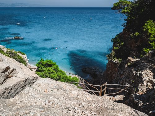 The hike down to Cala Golortitze