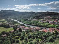 View of Bosa from the castle