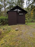 Camping at Steam Mill campground in Stokes State Forest, New Jersey.