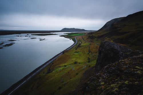 Driving from Háifoss to Árnes Campground.