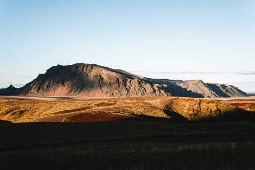 Scenery on the drive between Reynisfjara Beach and Þakgil Campground