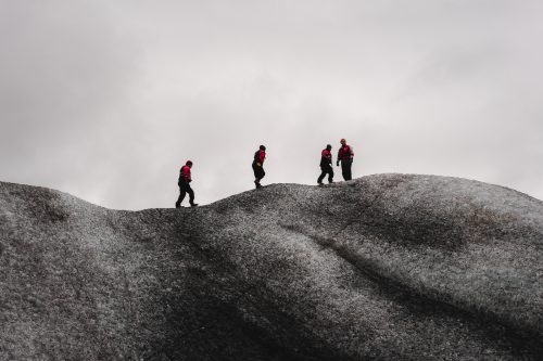 Glacier walk as part of IceGuides kayak tour in Heinabergslon